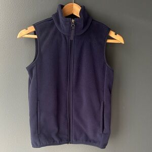 💙 AMAZON ESSENTIALS Kids Fleece Vest navy blue size 10 youth EUC